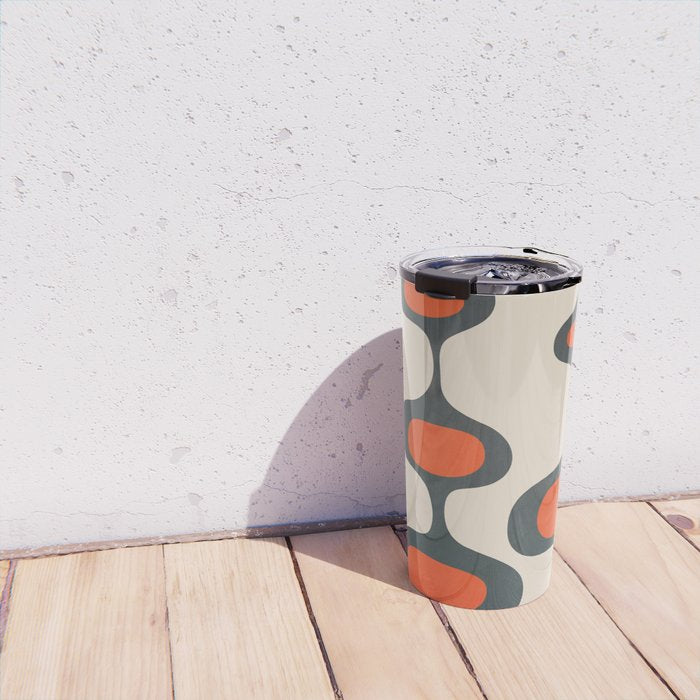 Mid-Century Modern Abstract Art 28 Travel Mug Gallery Image 4