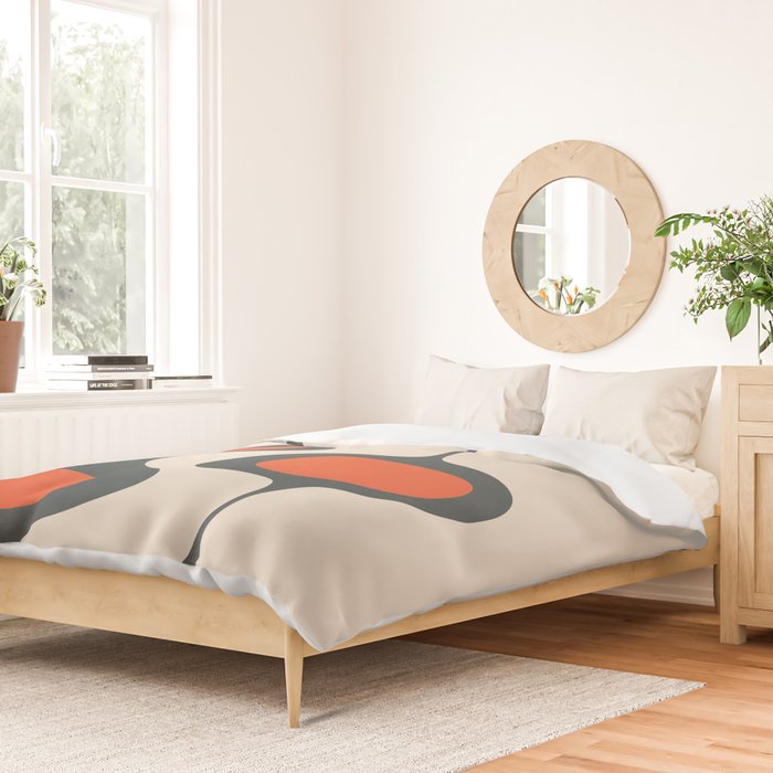 Mid-Century Modern Abstract Art 28 Duvet Cover Gallery Image 2