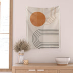Minimal Geometric 138 Wall Tapestry Gallery Image 2