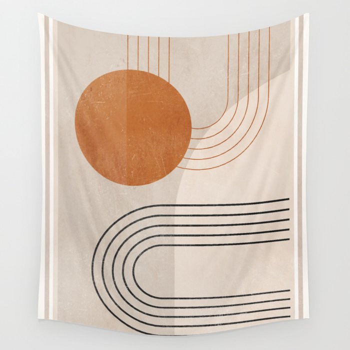 Minimal Geometric 138 Wall Tapestry Gallery Image 4