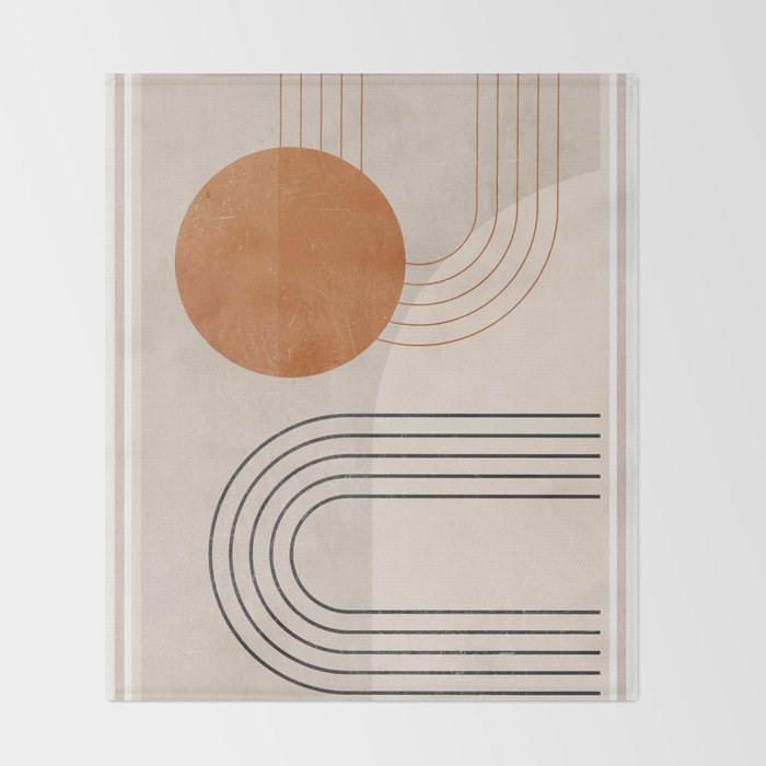 Minimal Geometric 138 Throw Blanket Gallery Image 2