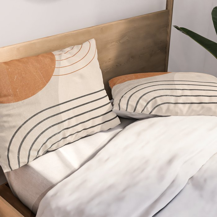 Minimal Geometric 138 Pillow Sham Gallery Image 2