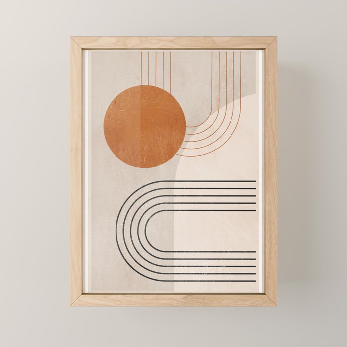 Minimal Geometric 138 Mini Art Print Gallery Image 1