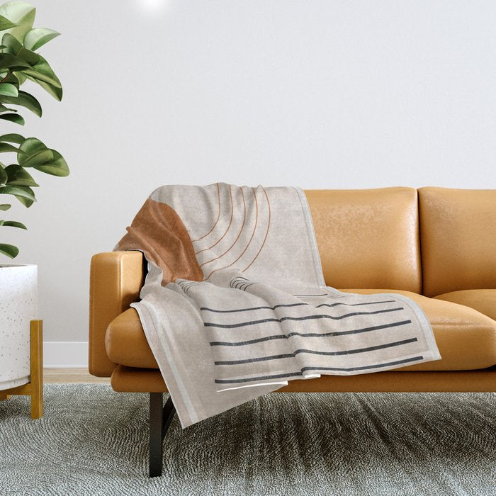 Minimal Geometric 138 Throw Blanket Gallery Image 1