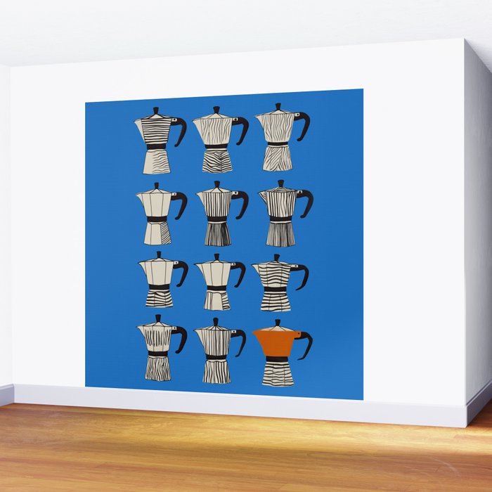Blue Moka Wall Mural Gallery Image 2