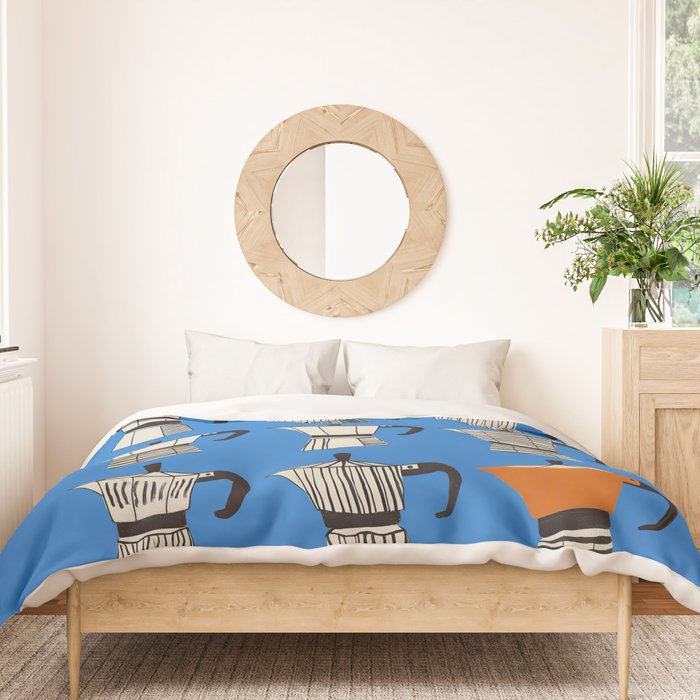 Blue Moka Duvet Cover Gallery Image 3