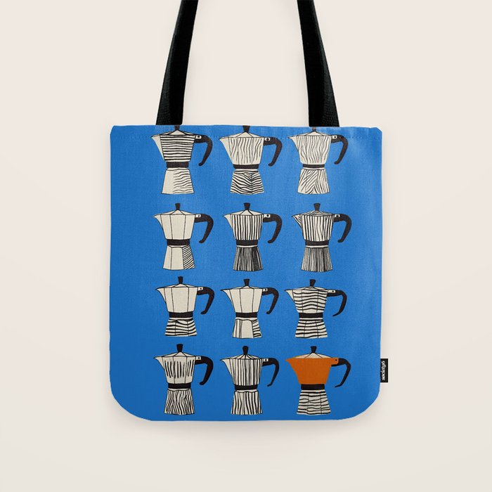 Blue Moka Tote Bag Gallery Image 1