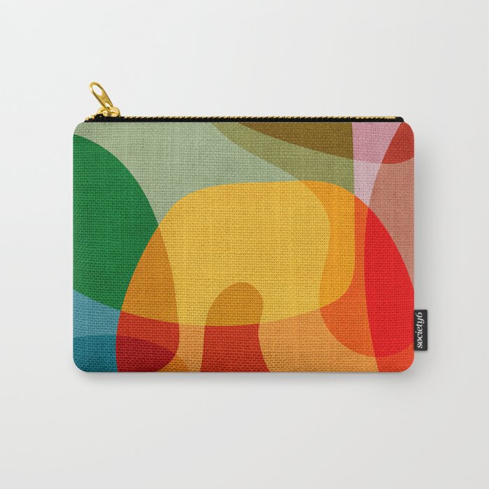 Abstract Colorful Artwork VII Carry All Pouch Gallery Image 1