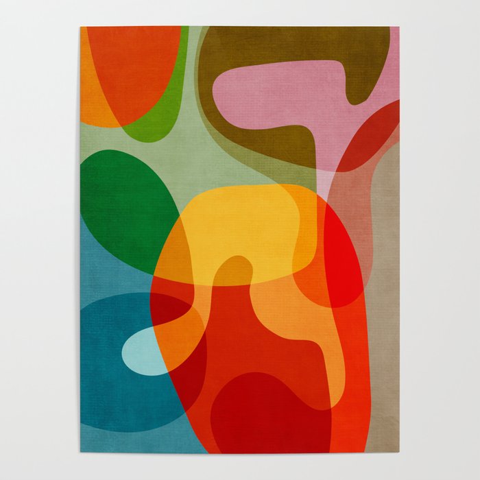 Abstract Colorful Artwork VII Poster Gallery Image 1
