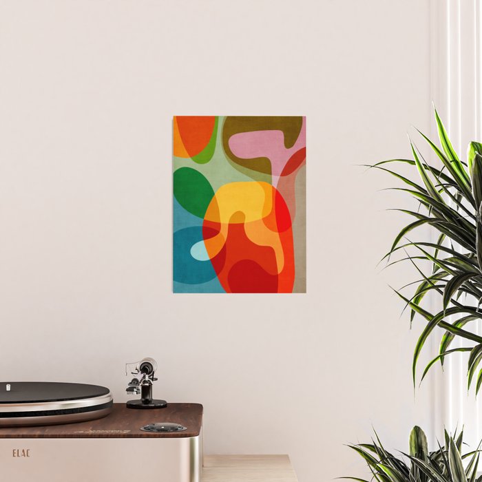 Abstract Colorful Artwork VII Poster Gallery Image 2