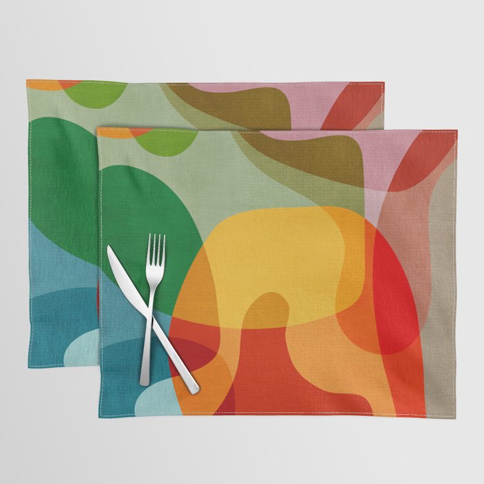 Abstract Colorful Artwork VII Placemat Gallery Image 1