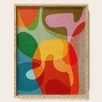 Abstract Colorful Artwork VII Serving Tray Gallery Image 1