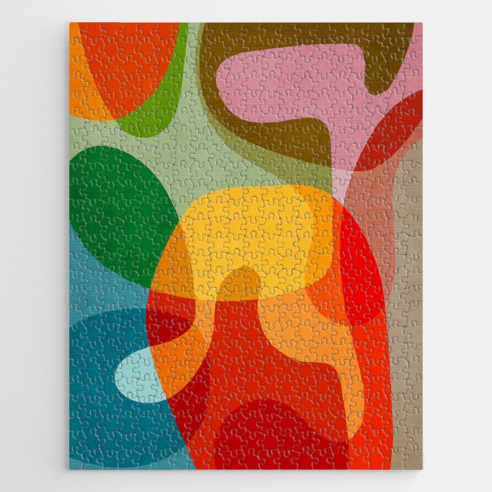 Abstract Colorful Artwork VII Jigsaw Puzzle Gallery Image 1