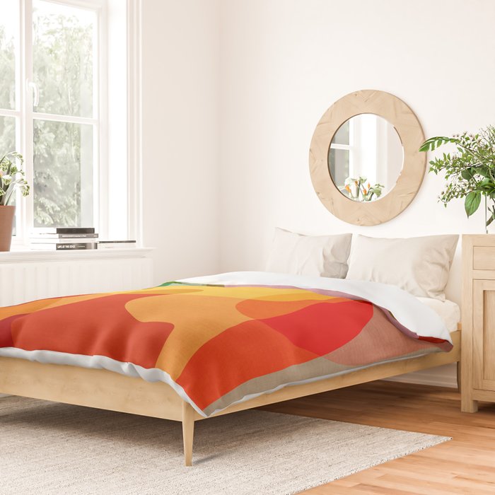 Abstract Colorful Artwork VII Duvet Cover Gallery Image 2