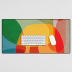 Abstract Colorful Artwork VII Desk Mat Gallery Image 1
