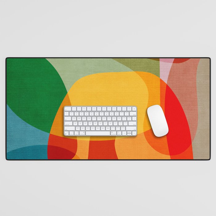 Abstract Colorful Artwork VII Desk Mat Gallery Image 1