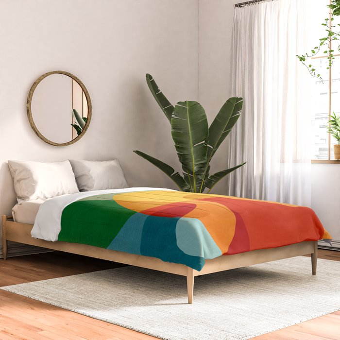 Abstract Colorful Artwork VII Comforter Gallery Image 2