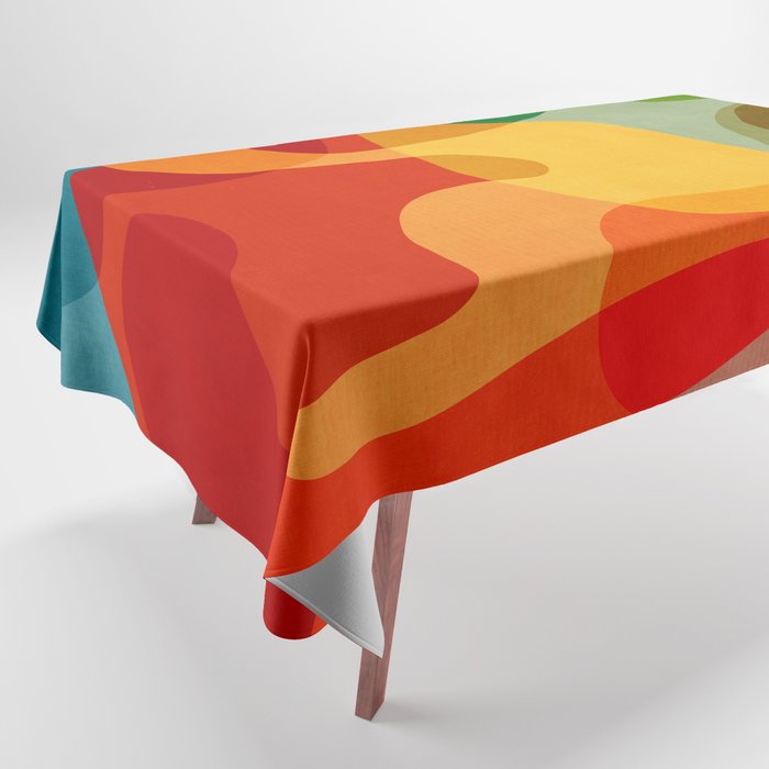 Abstract Colorful Artwork VII Tablecloth Gallery Image 1