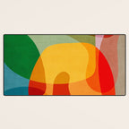 Abstract Colorful Artwork VII Desk Mat Gallery Image 3