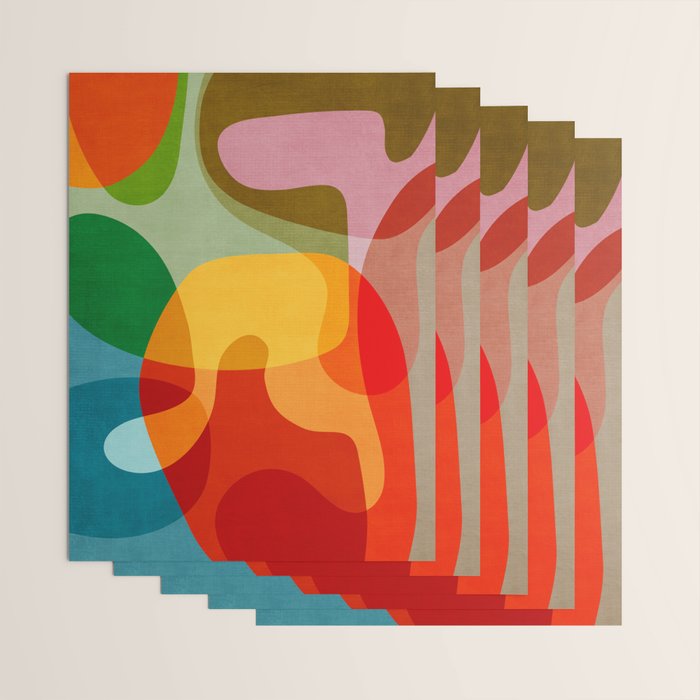 Abstract Colorful Artwork VII Wrapping Paper Gallery Image 3