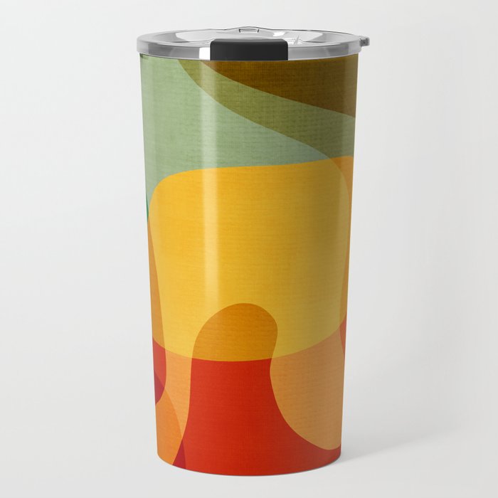 Abstract Colorful Artwork VII Travel Mug Gallery Image 1
