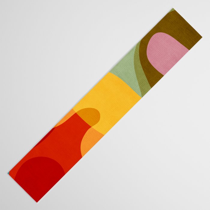 Abstract Colorful Artwork VII Table Runner Gallery Image 3