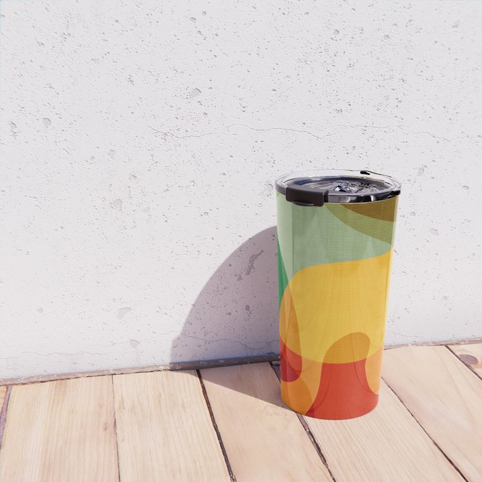 Abstract Colorful Artwork VII Travel Mug Gallery Image 4
