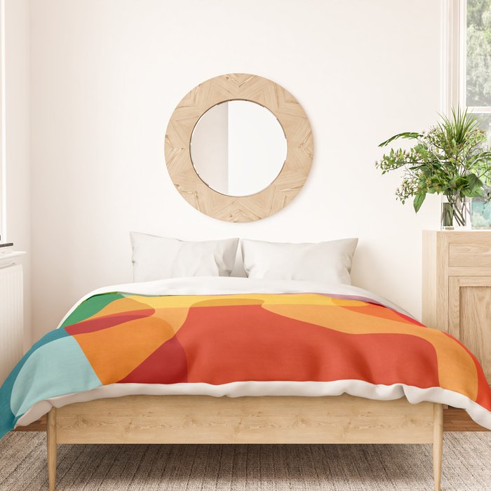 Abstract Colorful Artwork VII Duvet Cover Gallery Image 3