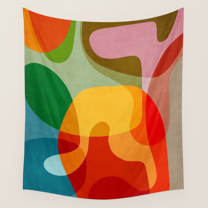 Abstract Colorful Artwork VII Wall Tapestry Gallery Image 4