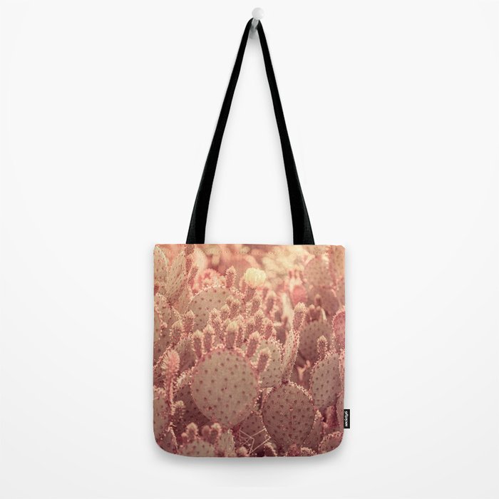 Rose Gold Cactus Tote Bag Gallery Image 2
