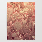 Rose Gold Cactus Poster Gallery Image 4