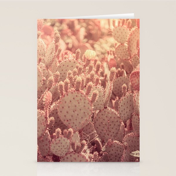 Rose Gold Cactus Stationery Card Gallery Image 1