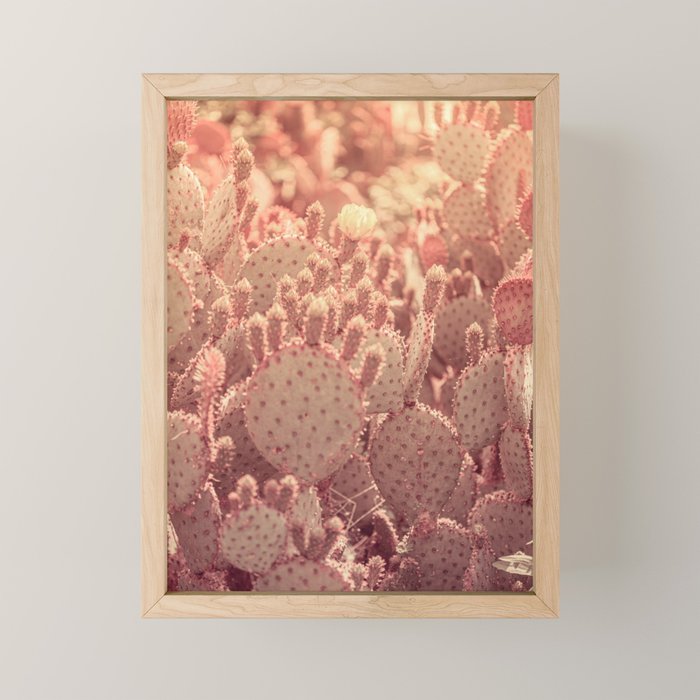 Rose Gold Cactus Mini Art Print Gallery Image 1
