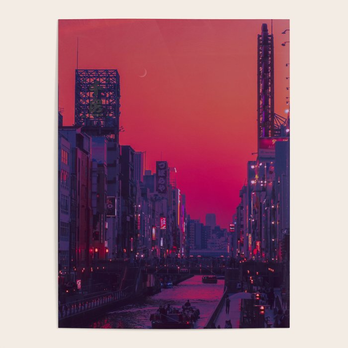 Dotonbori Dusk Poster Gallery Image 1