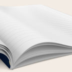 Floral Leaves Navy Blue and Gold Notebook Gallery Image 2