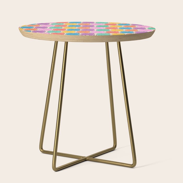 Rainbow Jelly Bears Pattern Side Table Gallery Image 1
