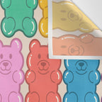 Rainbow Jelly Bears Pattern Wall Tapestry Gallery Image 3