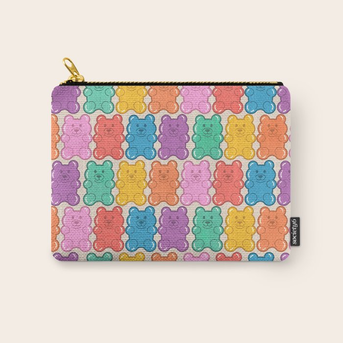 Rainbow Jelly Bears Pattern Carry All Pouch Gallery Image 1