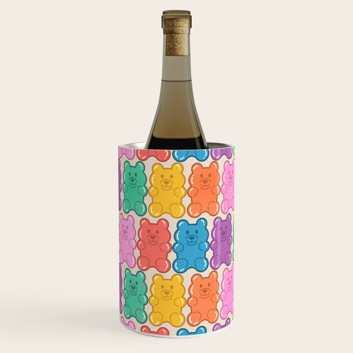 Rainbow Jelly Bears Pattern Wine Chiller Gallery Image 3