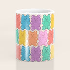 Rainbow Jelly Bears Pattern Coffee Mug Gallery Image 4
