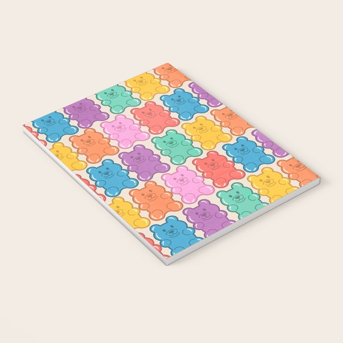 Rainbow Jelly Bears Pattern Notebook Gallery Image 3