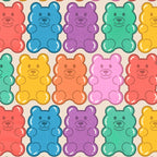 Rainbow Jelly Bears Pattern Coffee Mug Gallery Image 2