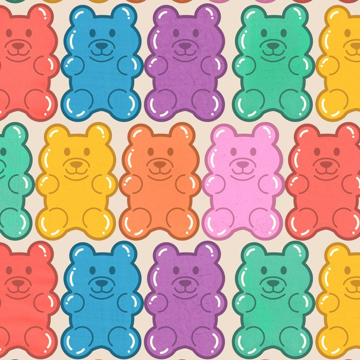 Rainbow Jelly Bears Pattern Coffee Mug Gallery Image 2