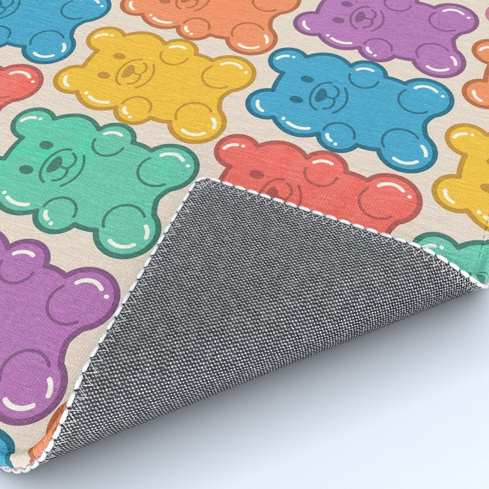 Rainbow Jelly Bears Pattern Rug Gallery Image 4