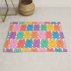 Rainbow Jelly Bears Pattern Rug Gallery Image 1
