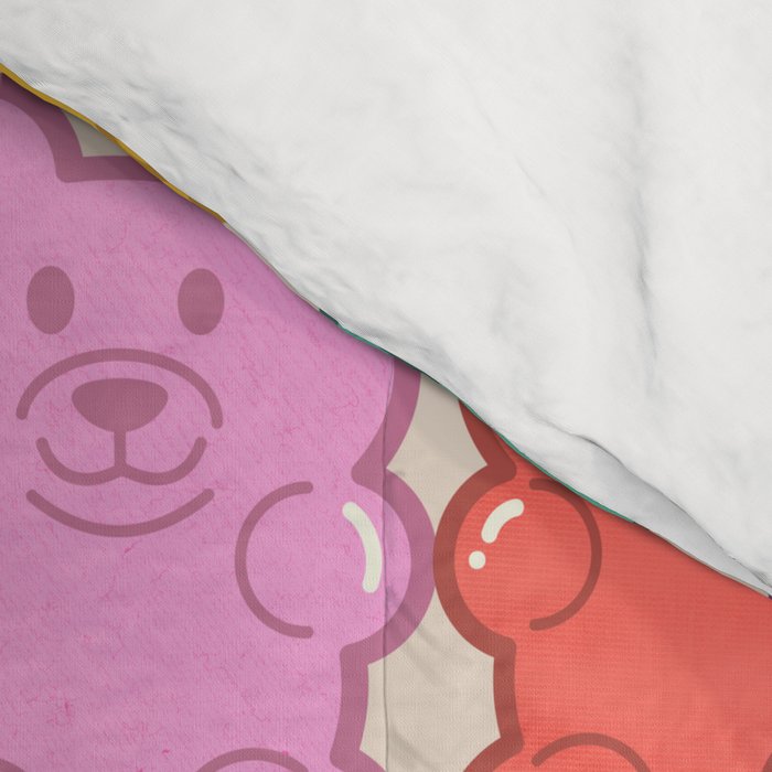 Rainbow Jelly Bears Pattern Comforter Gallery Image 4