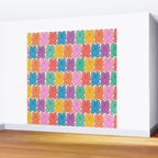 Rainbow Jelly Bears Pattern Wall Mural Gallery Image 2
