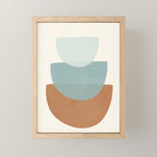 Azzurro Shapes No 56 Mini Art Print Gallery Image 1