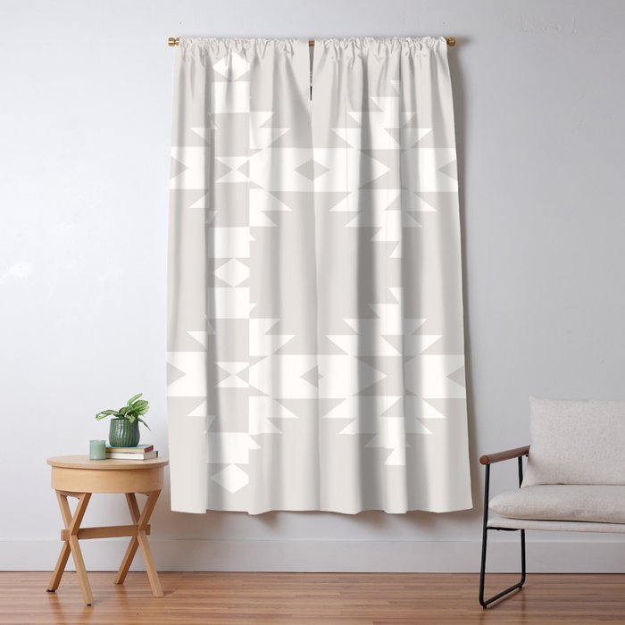 Southwestern Minimalism - Neutral Off White Window Curtain Gallery Image 1
