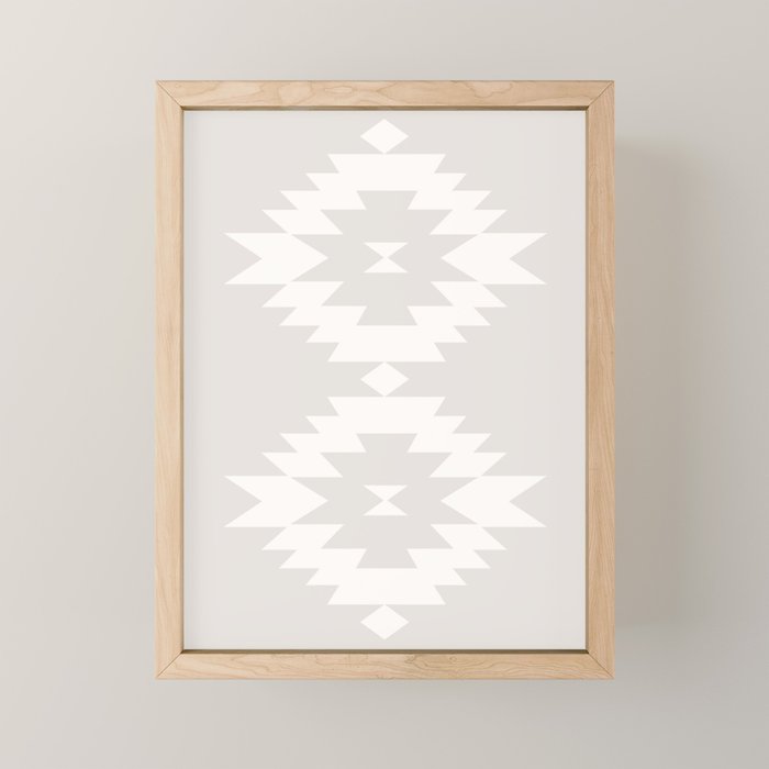 Southwestern Minimalism - Neutral Off White Mini Art Print Gallery Image 1